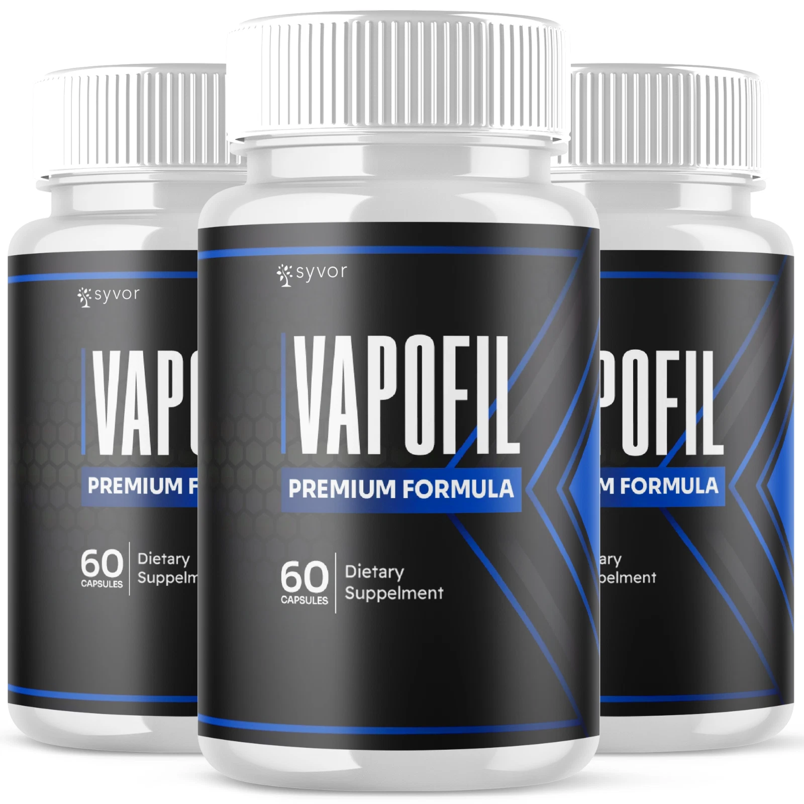 Vapofil male vitality supplement bottles